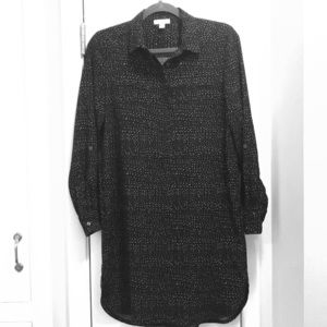 Black Polka Dot Shirtdress